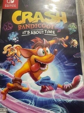 Nintendo Switch Crash Bandicoot 4: It’s About Time - Blue/Orange Cover